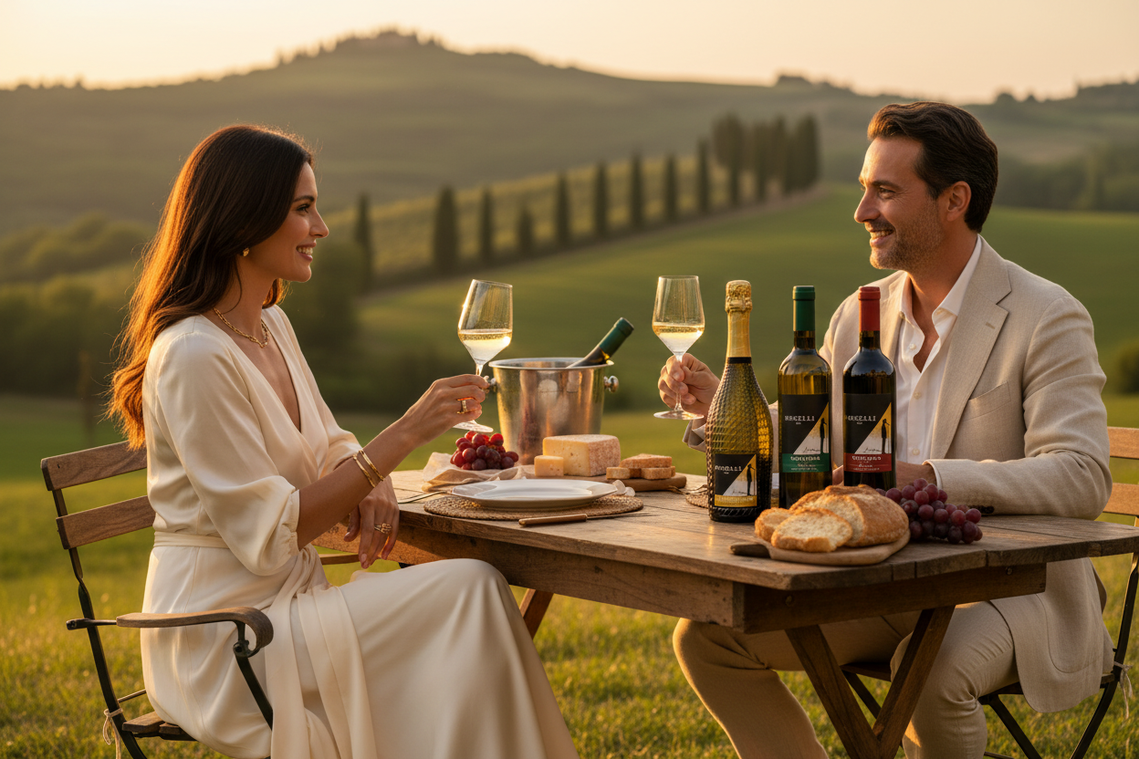 Couple Tuscany Lifestyle