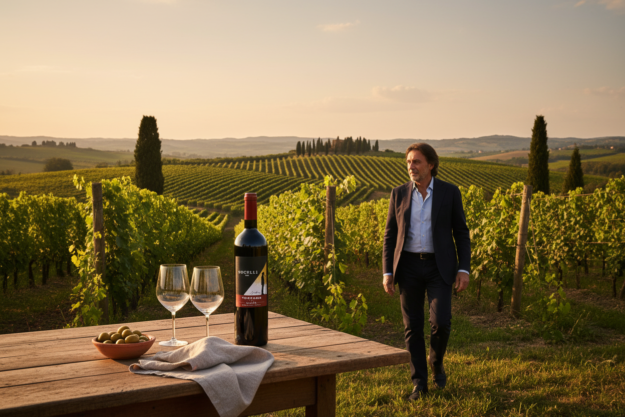 TOSCANA IGT Rosso - Andrea Bocelli lifestyle shot 2
